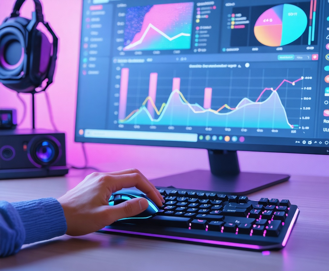 Nahaufnahme von modernem Coding-Equipment und professionellem React-Code auf dem Bildschirm